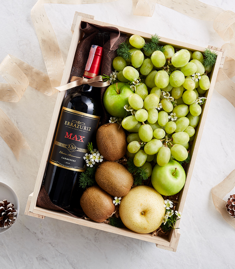 Classic Wine & Mixed Fruit Gift Box