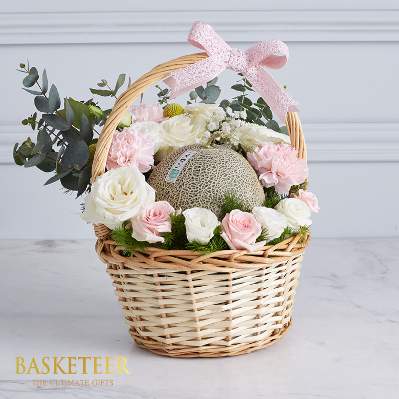 Melon & Flower Basket