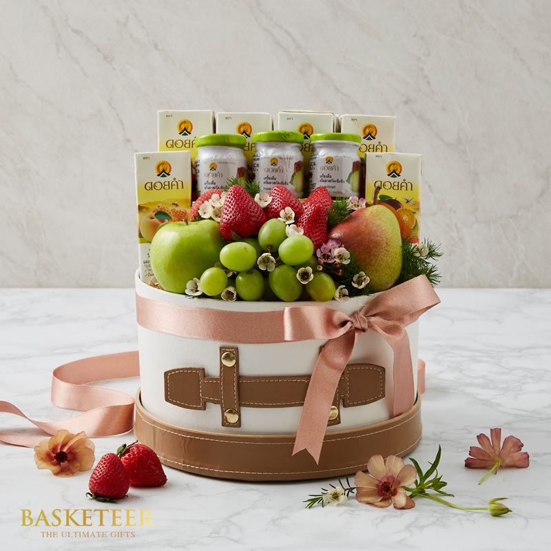 Healthy Drink & Mixed Fruit Basket