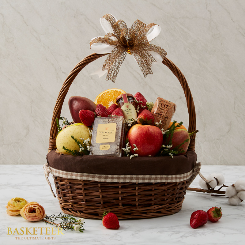 Fresh Fruit Basket & Thai Honey Basket