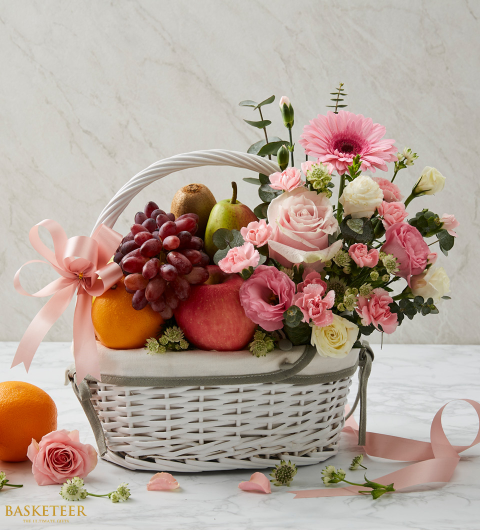 Mixed Fruit & Flower Basket