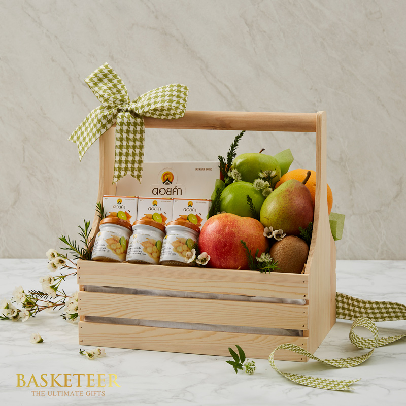 Doi Kham Healthy Drink & Fruit Gift Basket