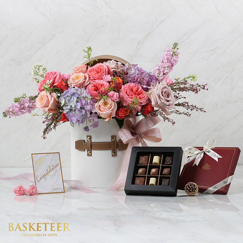 Combo Set (Flower Box & Chocolate)