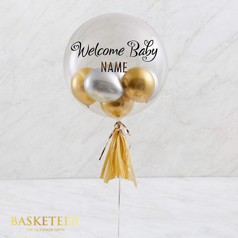 Surprise In Gold Balloon Gift