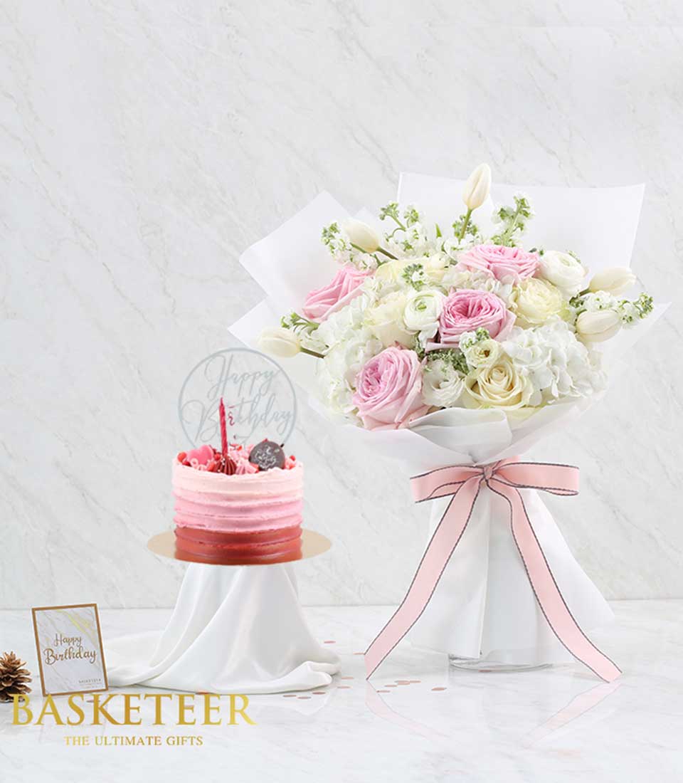 Sweet Roses Cake Gift