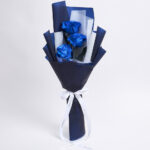 Tinted Blue Mondail Bouquet, Blue Roses Bouquet