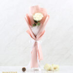 Single rose bouquet, flower bouquet, Single Mondial Rose Bouquet