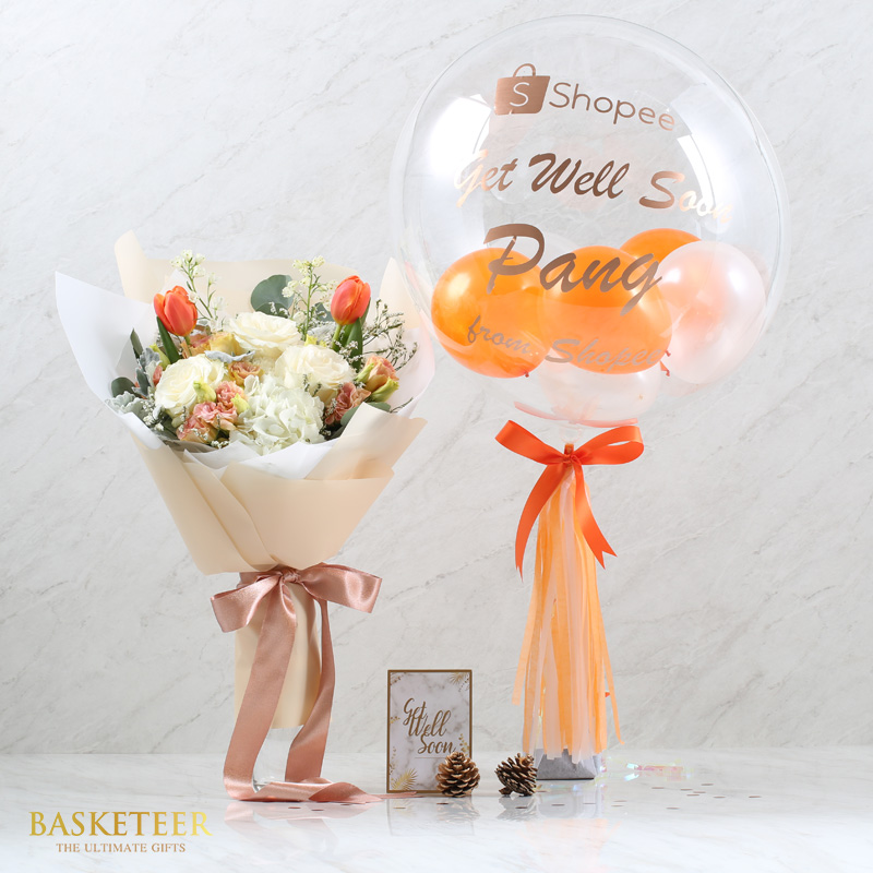 Combo Set( Flower Bouquet and Balloon )