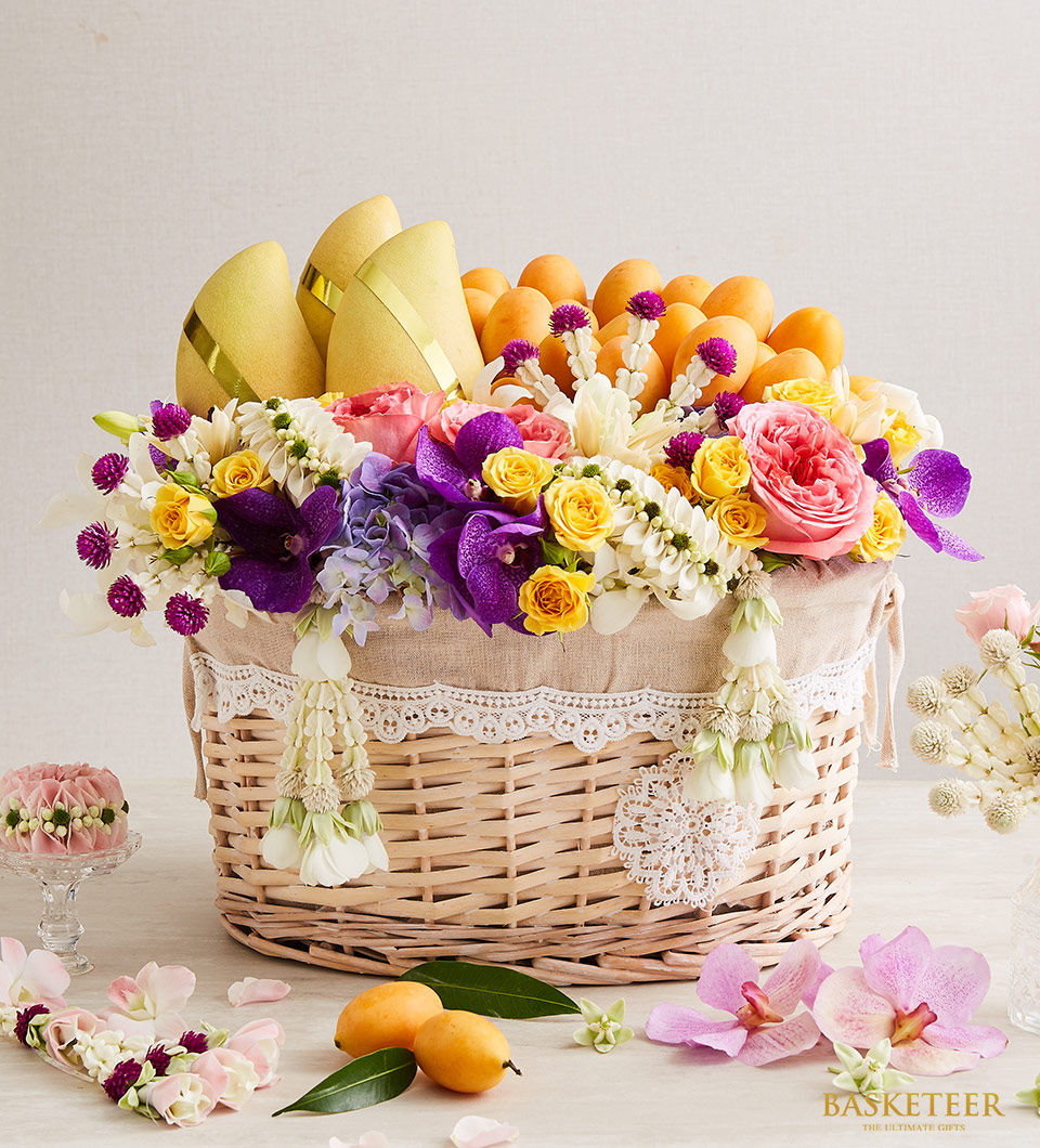 Mango With Thai Flowers Basket