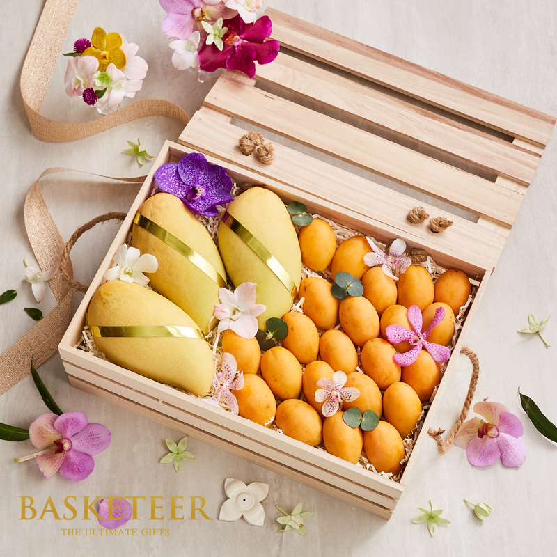 Mangoes and Marian Plum  Fruit Basket