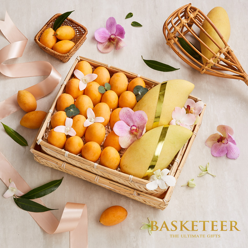 Mangoes and Marian Plum  Fruit Basket