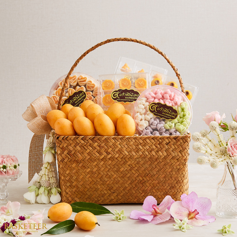 Marian Plum Fruit and Thai Dessert Basket