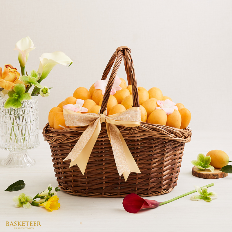 Sweet Yellow Marian Plum Basket