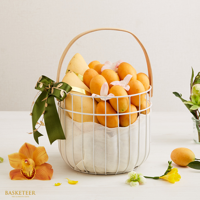 Sweet Yellow Marian Plum And  Mango Basket