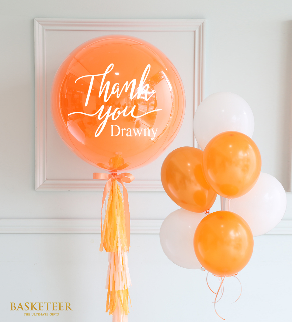 Orange Tone Balloons Set