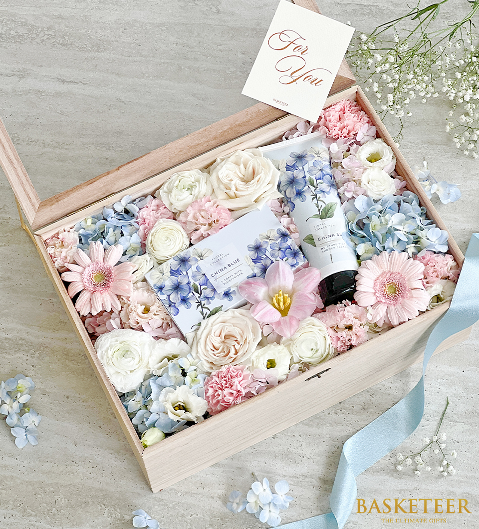 Blooms Flowers With Bliss Spa Box