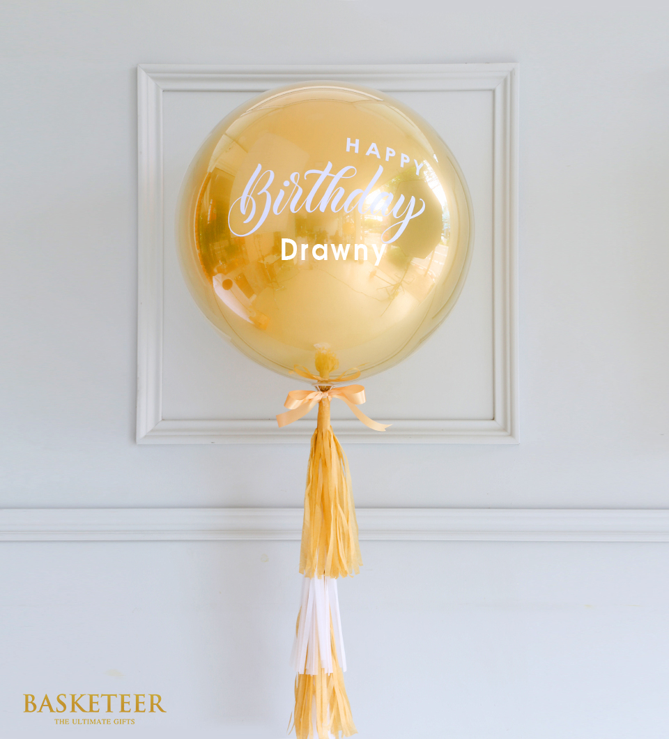Single Gold Balloon
