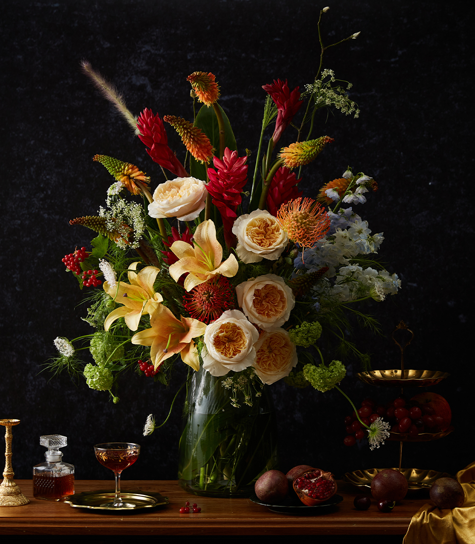 Enchanting Flowers In Vase, English style