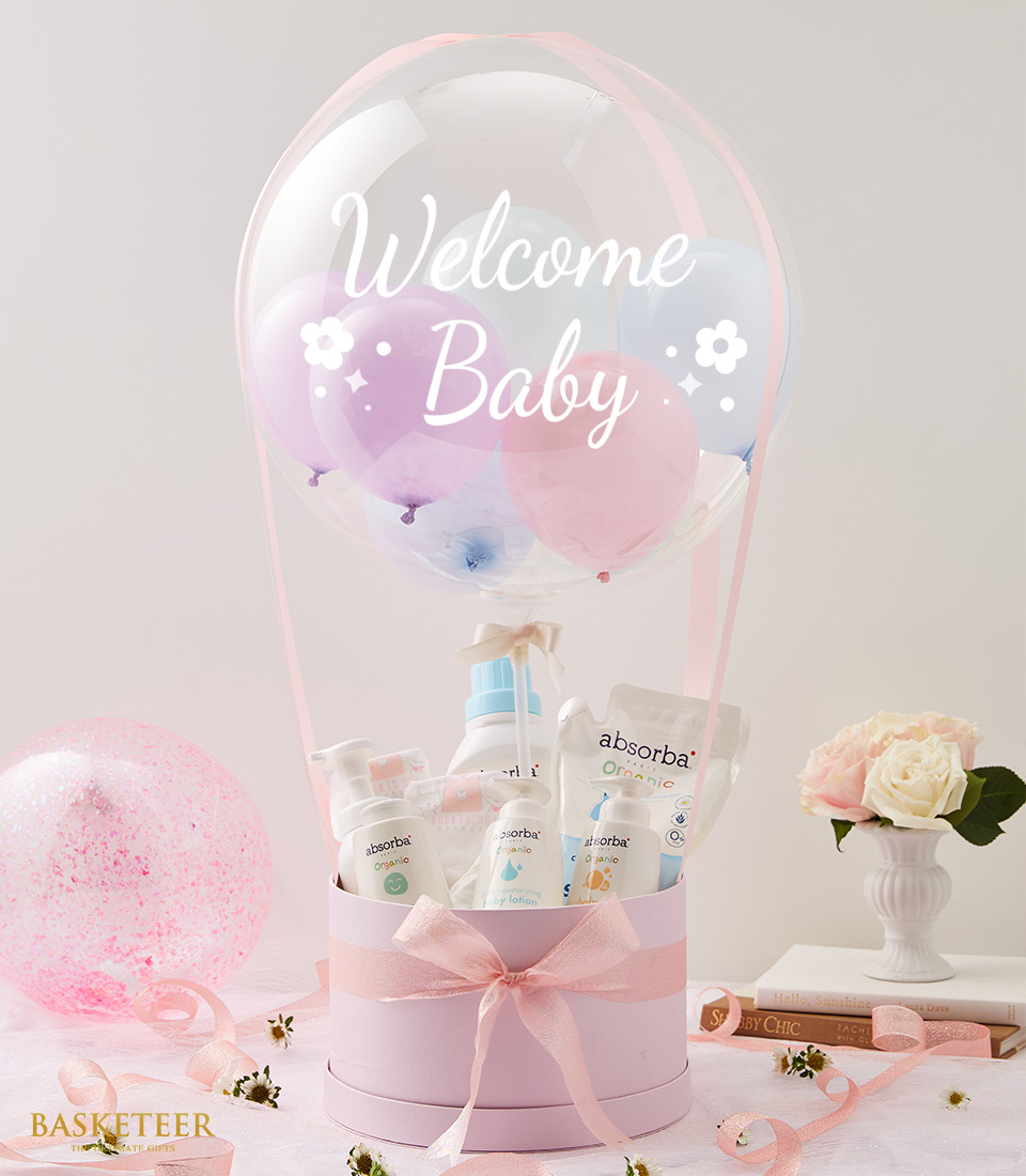Newborn Wellcome Baby Balloon Gift Set