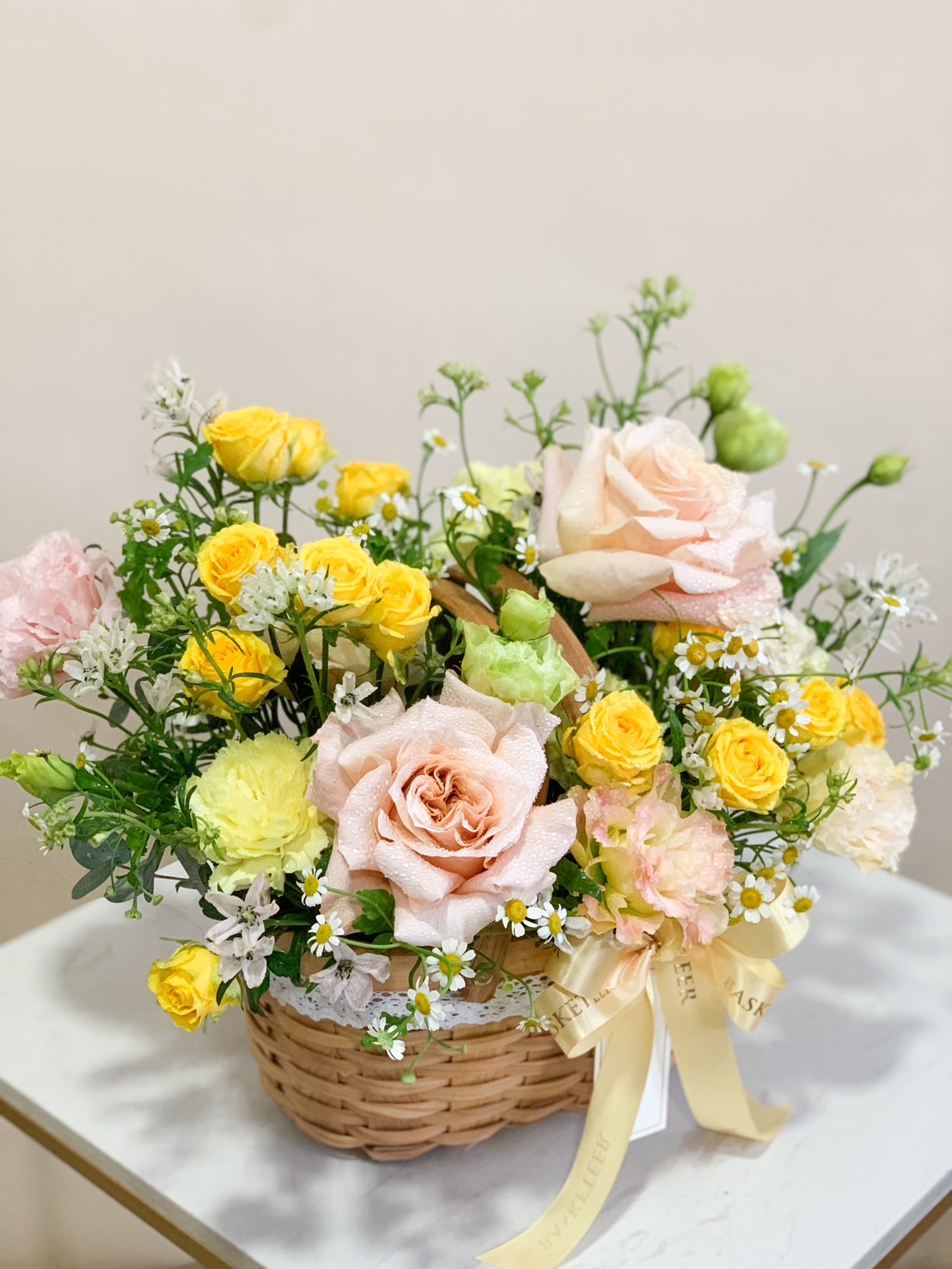 Pastel Garden Bliss Basket - Basketeer
