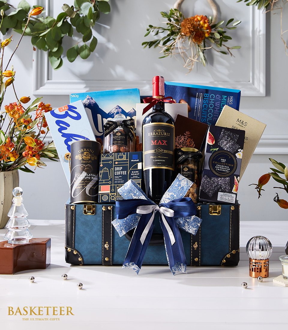 Elevate your wine experience with our exquisite Bespoke Wine Bliss Hamper. Indulge in premium wines and gourmet delights. Order now!