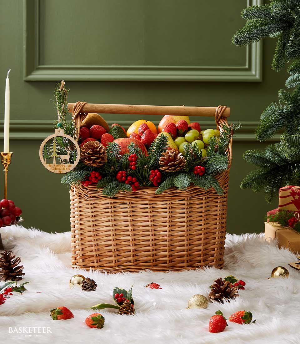 Exquisite Holiday Fresh Fruit Basket