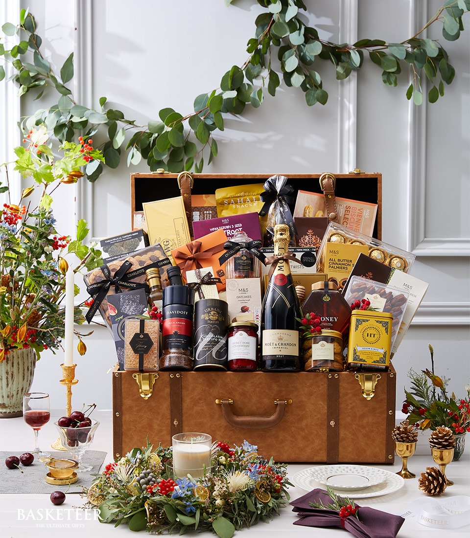Indulge in luxury with our Wine Treats Gift Hamper. Featuring premium wines paired with delectable treats, this hamper is perfect for celebrating special occasions or gifting to wine enthusiasts.