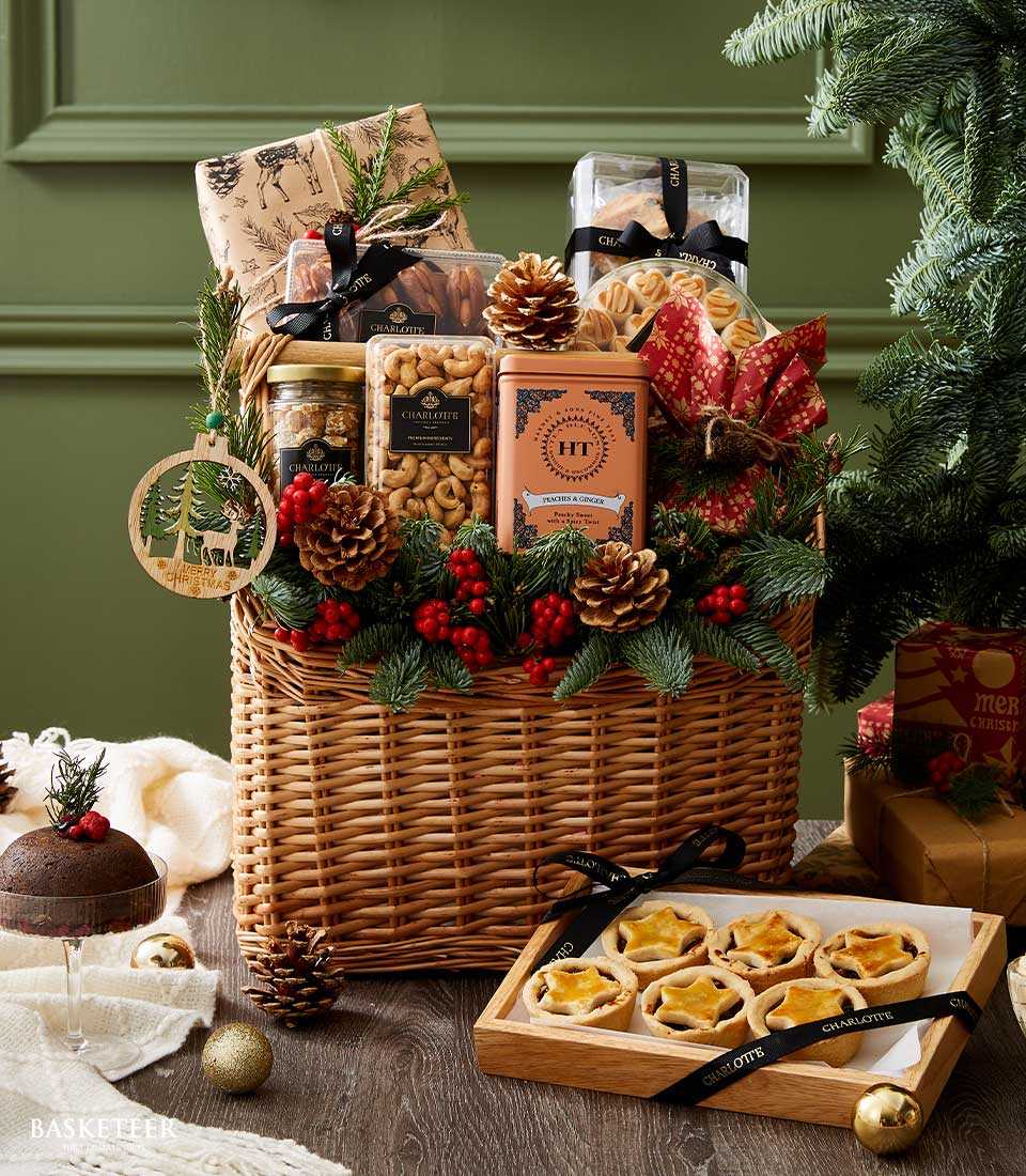 Premium Sweets With Snack Christmas Gift Baskets