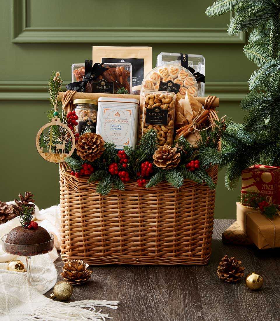 Premium Sweets With Snack Christmas Gift Baskets
