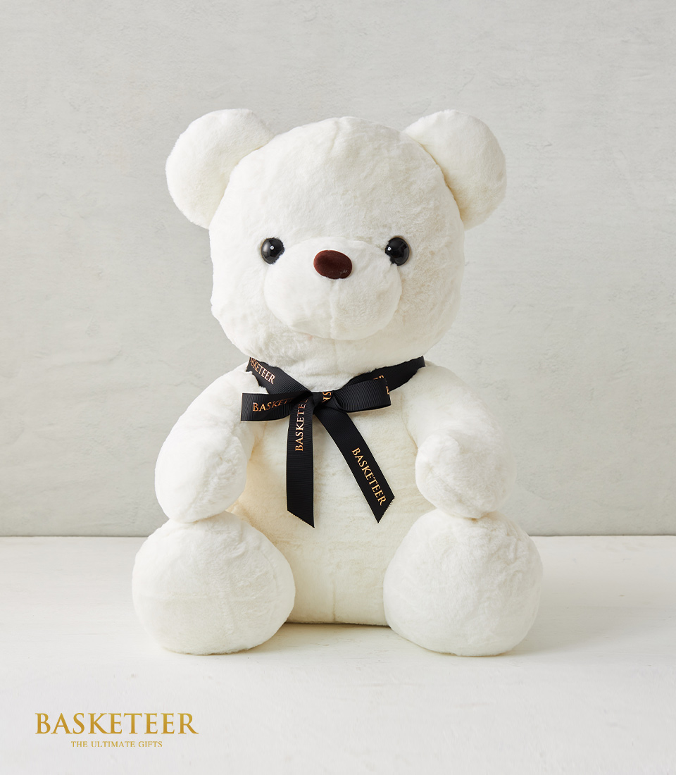 White teddy bear  50 cm.