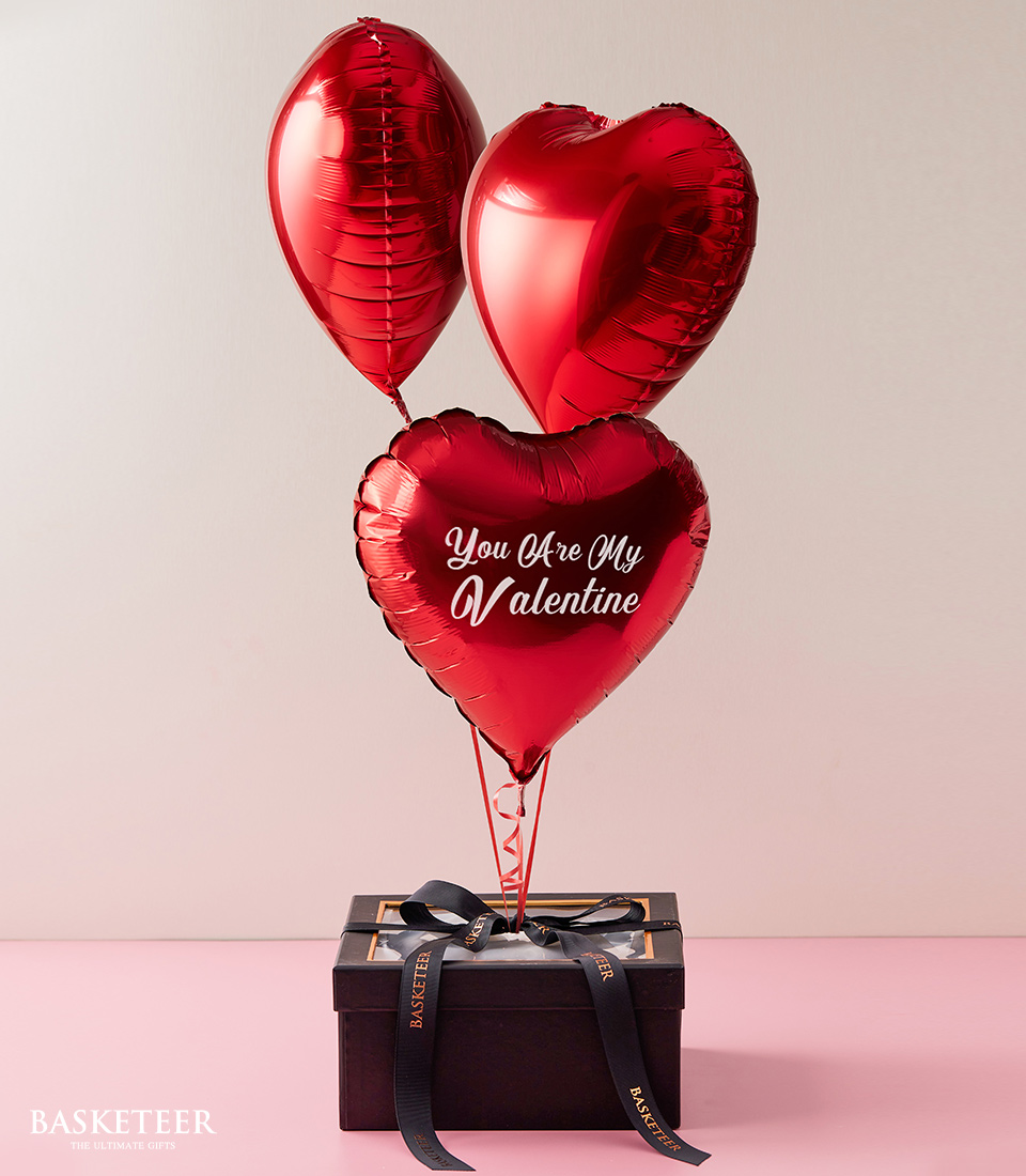 Valentine's Day Bakery & Balloon Gift Box