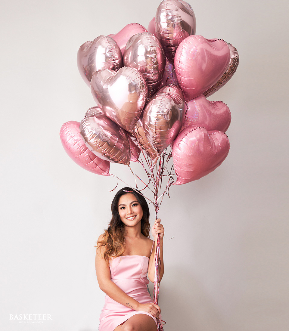 Sweet Heart Balloons Gift Set