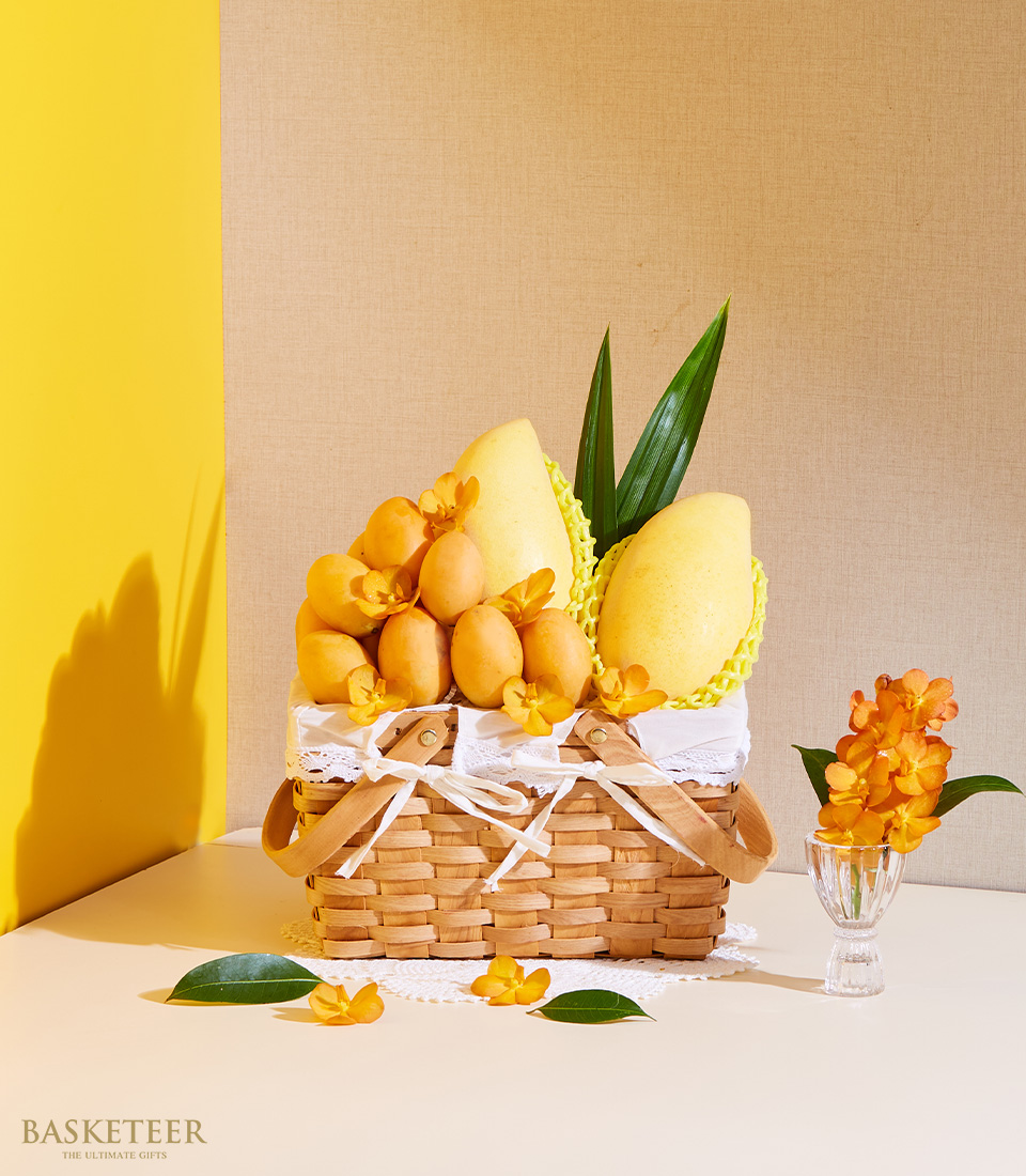 Mangoes and Marian Plum  Fruit Basket
