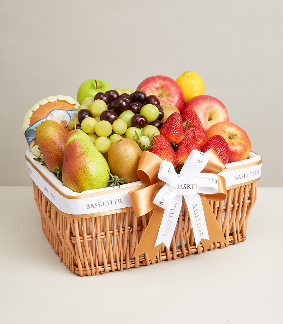 Premium Blossoming Fruit Basket
