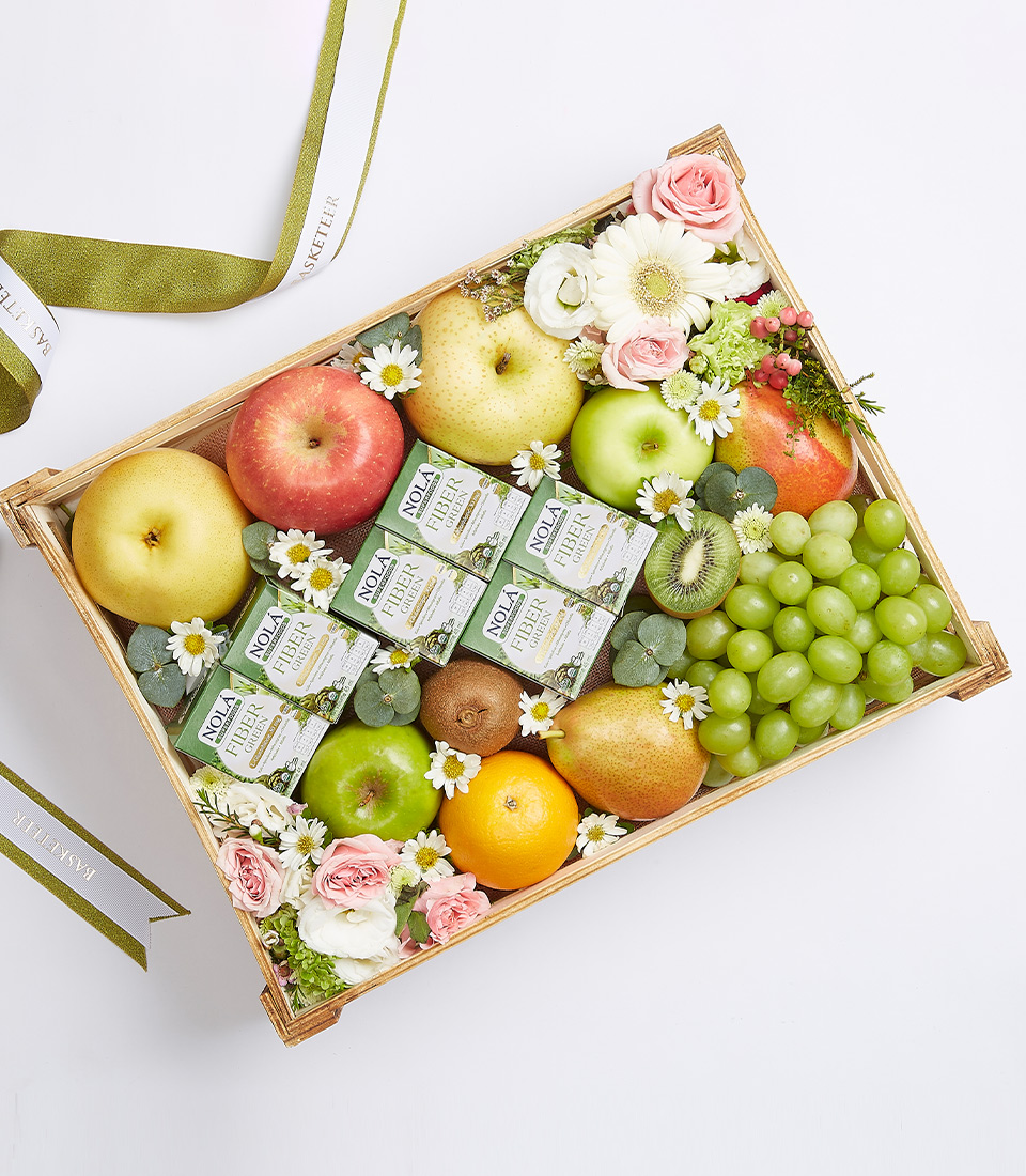Nola Fiber Green & Fresh Fruit Gift Box Set