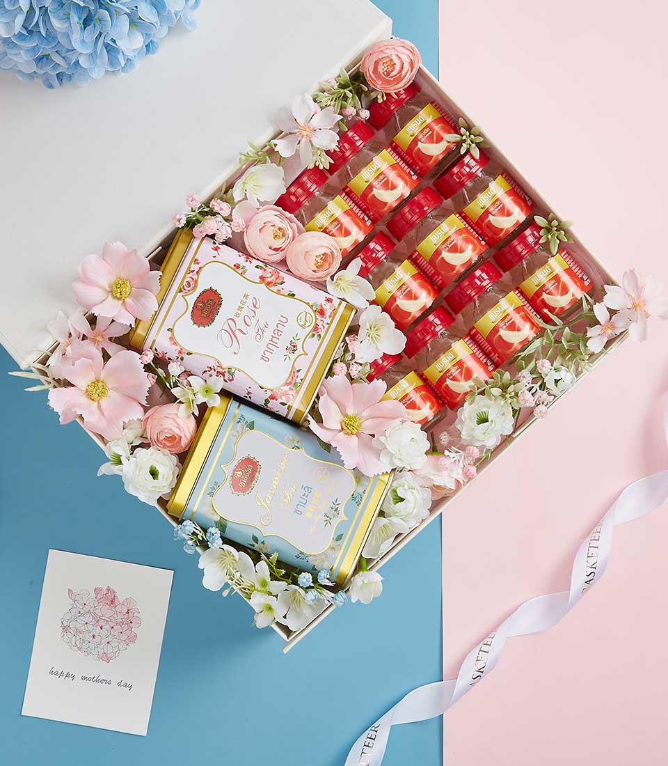 Brand Bird's Nest Classic With Rose Tea And Jasmine Tea In The White Box, Mother Day