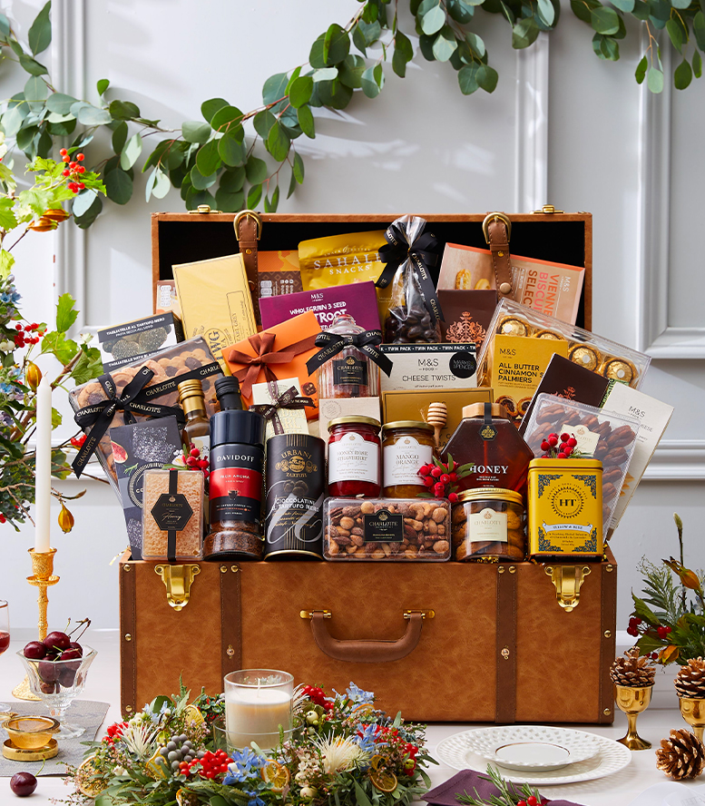 Large Luxury Gift Hamper with an Assortment of High-End Products