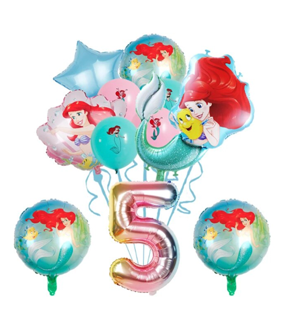 Ocean Princess Ariel Fantasy Balloons Set