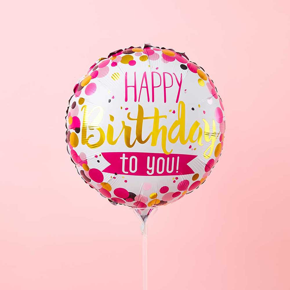 Pretty In Pink Birthday Balloon