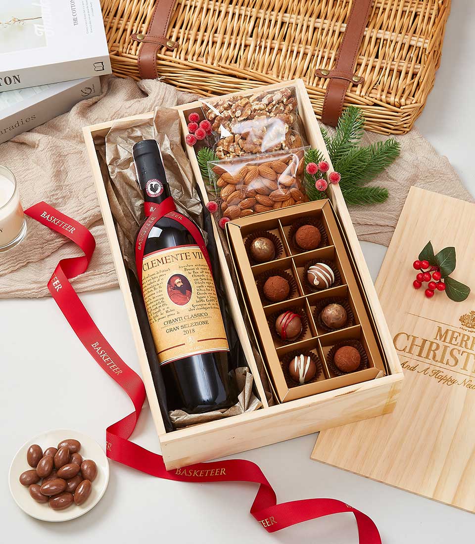 Chianti Classico Docg Gran Selezione - Clemente Vil 2018 Wine & Chocolate Delightful Box