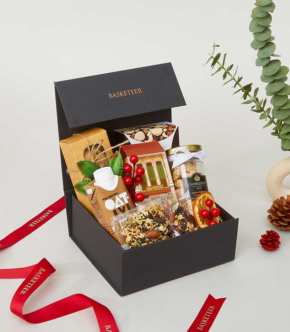 Healthy-Wellness Gift In Pine Wooden Box