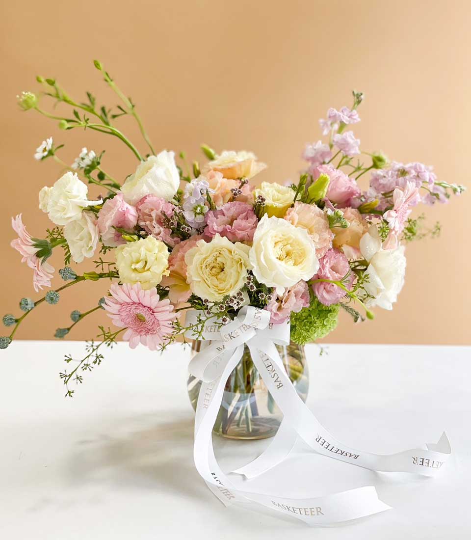Charming Bright Flowers In Vase