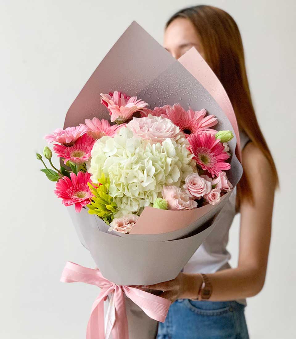 Sweet Romance Hydrangea Bouquet