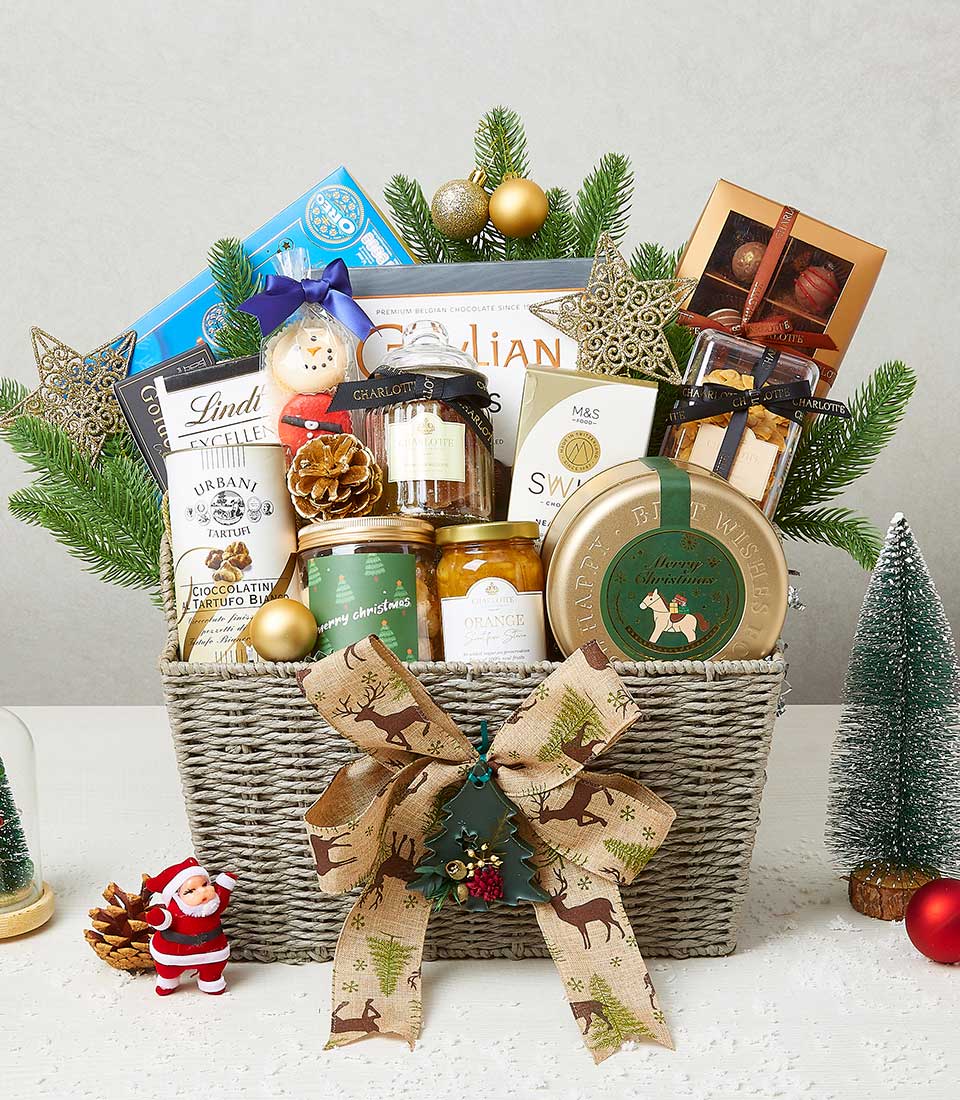 Festive Delicious Sweets Goodies Indulgence Gift Basket