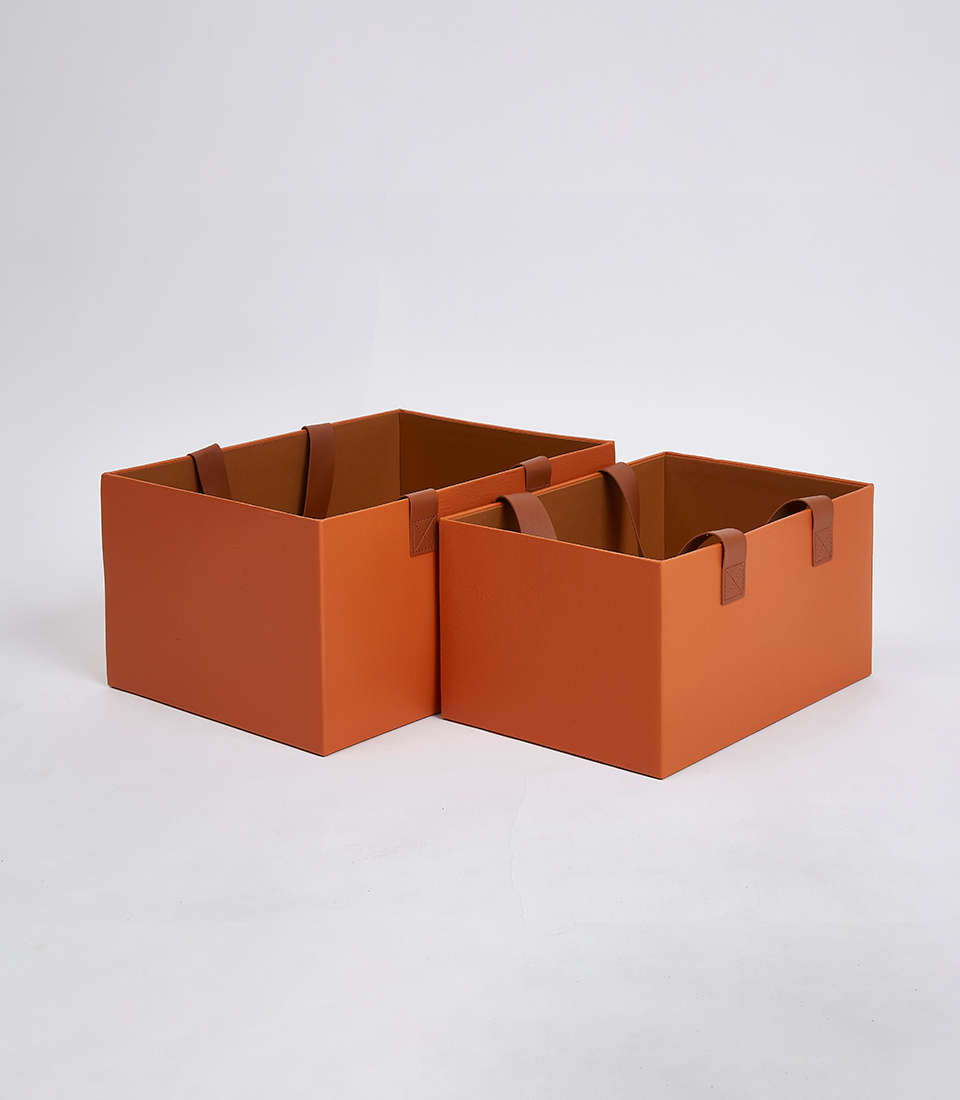 Stylish Fashion Box Bags with Handles, Empty Basket