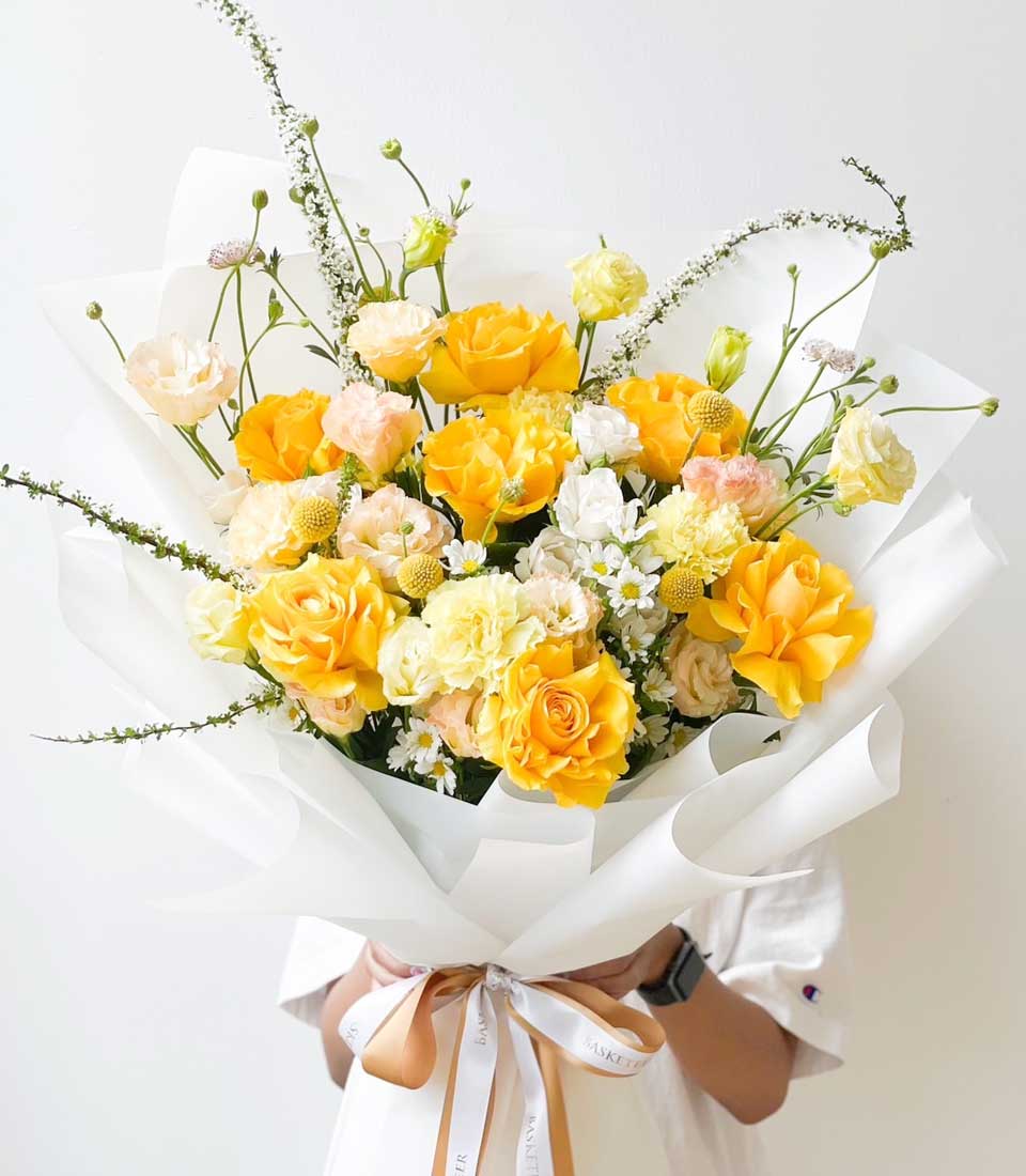 Bright Yellow Blooms Bouquet