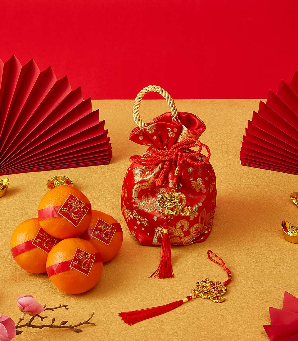 CNY : Festive Mandarin Blessings Bag