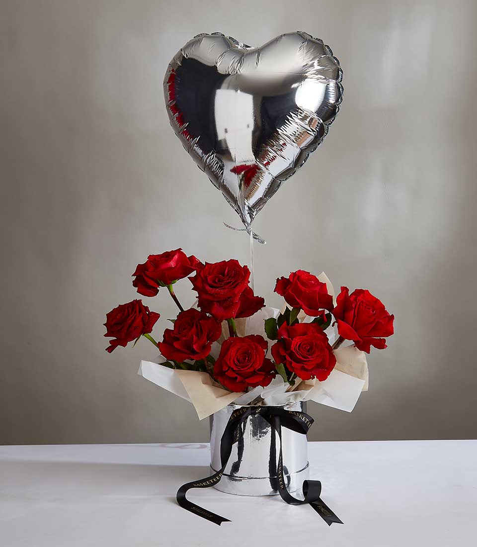 Passionate Rose Heart Bouquet