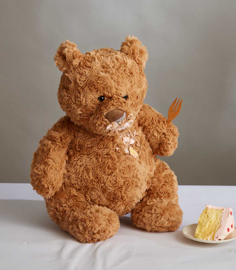 Valentine’s Teddy Bear Hug Brownie Gift