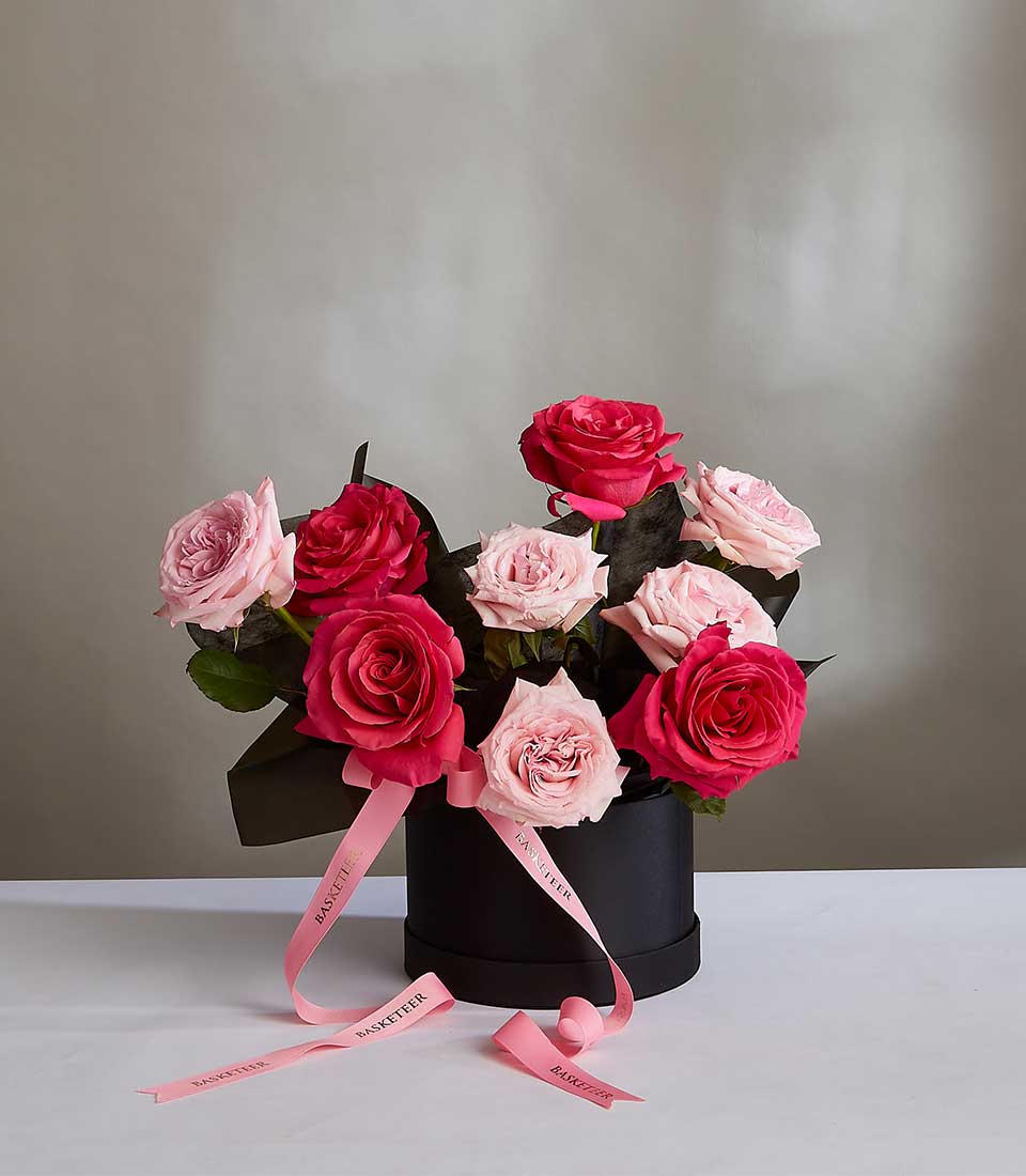 Midnight Pink Rose Bouquet
